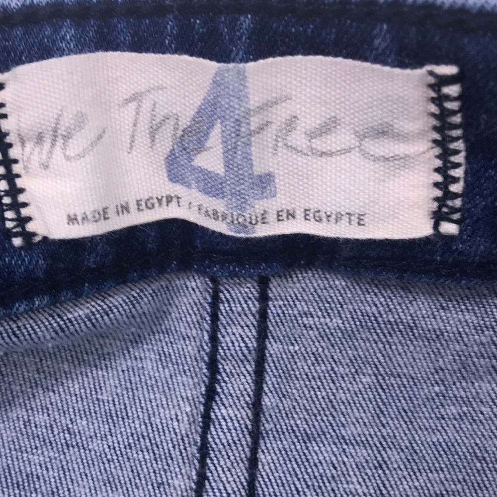 Free People wrap denim mini skirt, size 4 - Picture 6 of 7